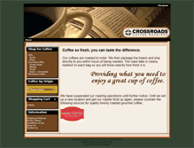 Tablet Screenshot of crossroadscoffee.com